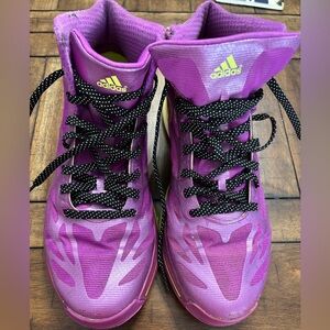Adidas Men's Purple Athletic Shoes with Black Accents